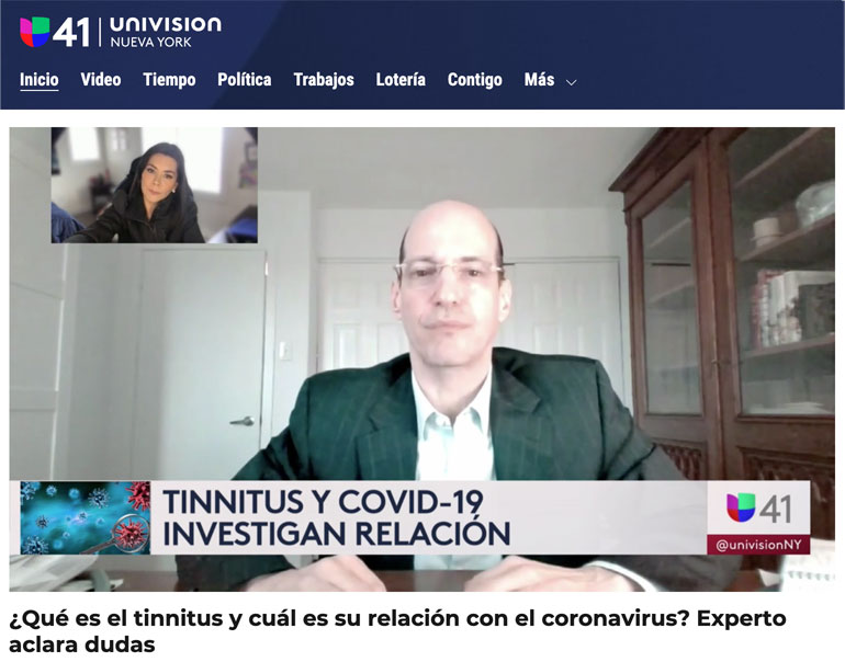 stephen-geller-katz-tinnitus-and-covid-univision-ny-interview